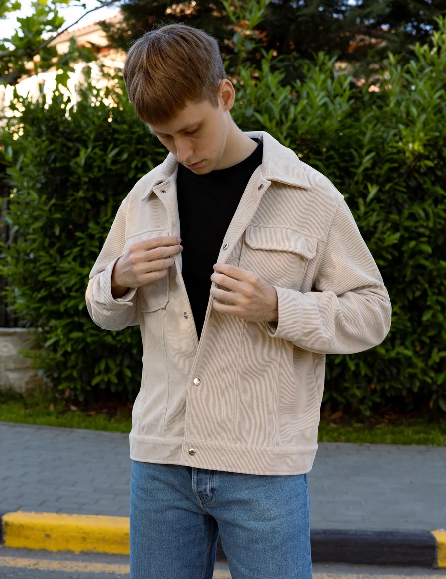 Вельветовая куртка-рубашка - изображение 4